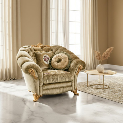 Designer Sedia Poltrona Divano Posti a sedere Barocco Rococò Salotto Sedia Lounge