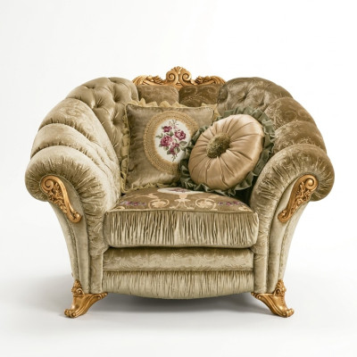 Designer Sedia Poltrona Divano Posti a sedere Barocco Rococò Salotto Sedia Lounge
