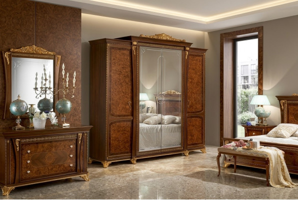 Armadio MobilPiu Luxury in legno massiccio Armadi Armadio guardaroba Camera da letto Nuovo