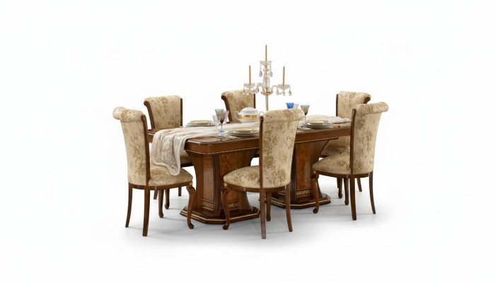 sedie cucina 6x set di sedie tessuto imbottito sedile legno set da pranzo set da pranzo