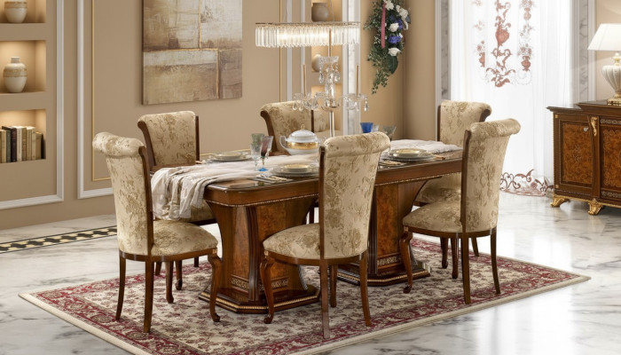Tavoli Mobili Tavolo da pranzo Stile antico Legno massello Tavoli da pranzo italiani Tavolo Legno