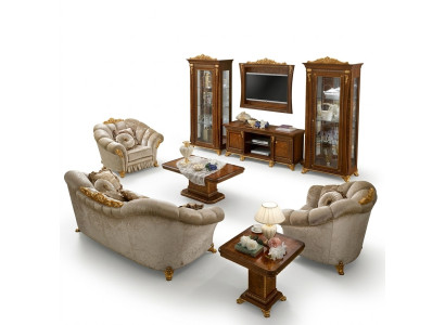 Sofà 3+1+1 posti Set design Divani Imbottiti Tessuto Relax Divano Nuovo