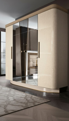 Camera da letto Mobili Italiani Armadio in legno Legno massello Armadio Guardaroba Massive