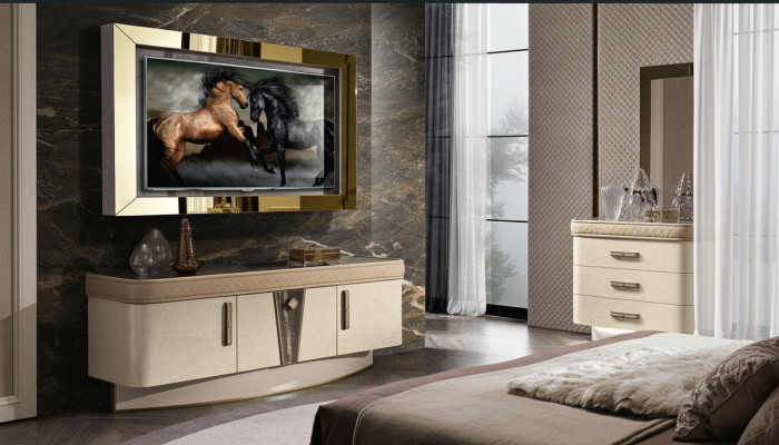 Set parete attrezzata moderna comodino TV soggiorno pareti soggiorno set cornice TV
