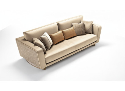 Divano a tre posti con design di designer con un design moderno per il soggiorno.