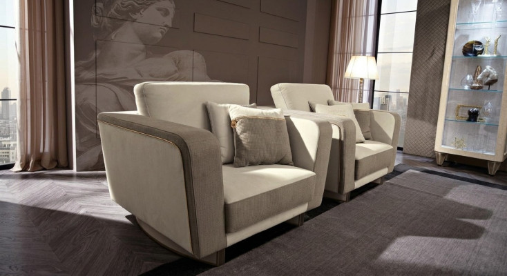 Disegno Lounge Club Sedia Relax Poltrona Rivestita in Pelle Tessuto Legno