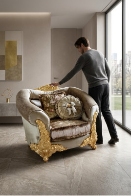 Sedia Sedia di lusso Mobili Nuovo Soggiorno Poltrona Divano Lounge Club Albergo