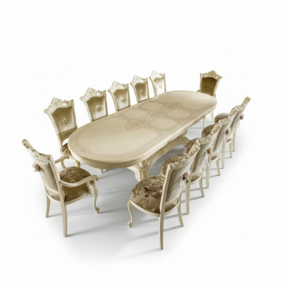 Mobili in legno dall'Italia tavoli da pranzo arredamento tavolo da pranzo di lusso tavolo massiccio