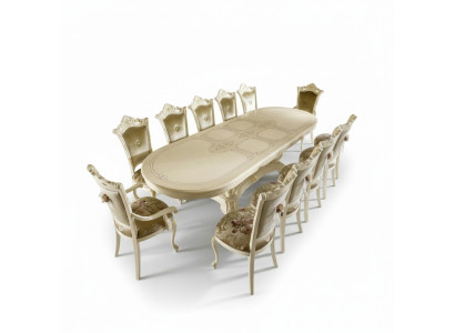 Mobili in legno dall'Italia tavoli da pranzo arredamento tavolo da pranzo di lusso tavolo massiccio