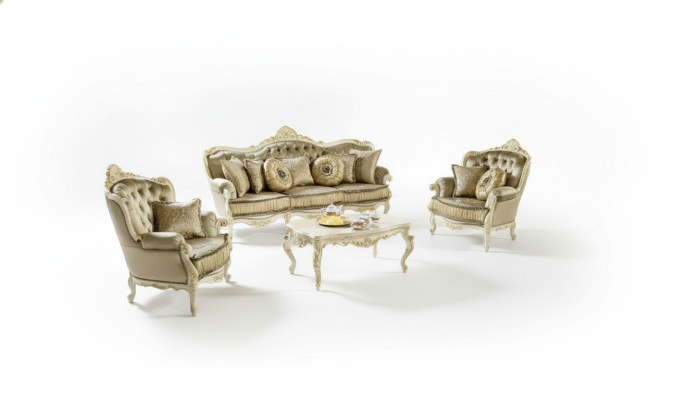 Set completo divano 3 1 1 posti + tavolino. Salotto da designer divano.