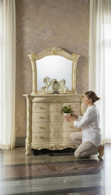 Comò Cassetti Legno Credenza Armadio Armadi Massicci Comodini Soggiorno