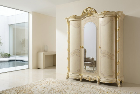 Guardaroba classico in legno massiccio mensole camera da letto armadio armadio