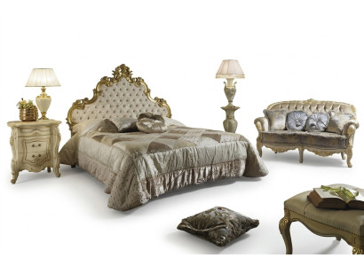 Letto 2x Comodino 3 pezzi. Set da camera da letto Designer Hotel Biancheria da letto Nuova