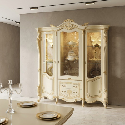 Vetrina credenza buffet armadio Mobili italiani Arredamento Scaffali Vetrine
