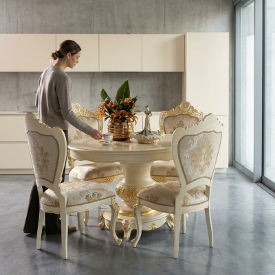 Set sala da pranzo tavolo + 4 sedie Set di sedie da sala da pranzo Tavolo gruppo di 5 pezzi.