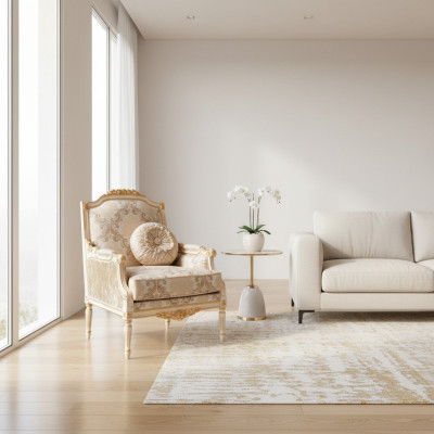 Sedia con braccioli, sedia da pranzo in legno, sedie da soggiorno, poltrona design Art déco.