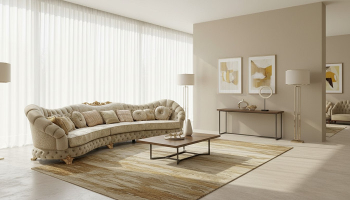 Divano design Divano angolare rotondo Divano rotondo Moderno Salotto italiano Arredamento