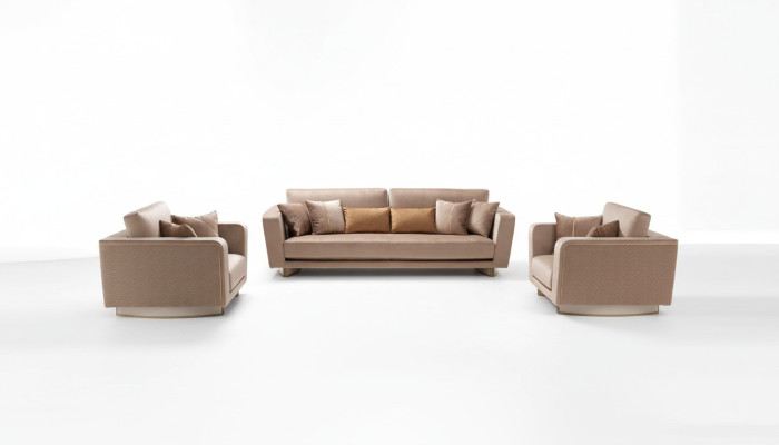 Set divano design 3+1+1 sedili divano imbottito divani classici 3 pezzi.