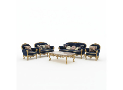 Set di divani 321 in stile design, divano imbottito moderno di lusso, nuovo divano.