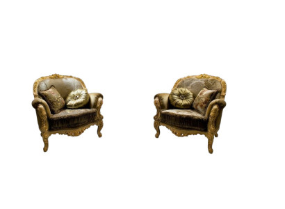 Designer sedia imbottita in legno tessuto poltrona club lounge mobili