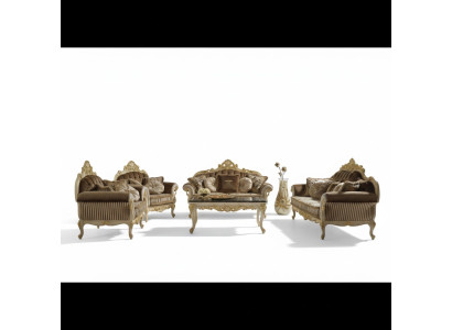 Divano italiano 3 posti in velluto Winchester 230 cm marrone nuovo.