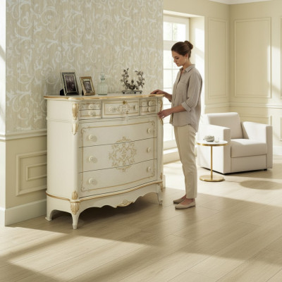 Comò Camera da letto Comodini Classico mobile in legno Mobiletto ribalta Armadio Armadietto Alto Nuovo