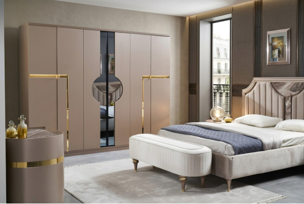 Armadio guardaroba Armadio di lusso Camera da letto Mobili Stile italiano Armadi di legno