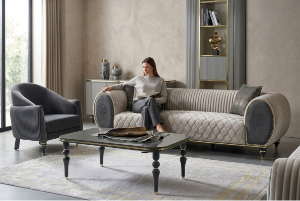 Mobili Tavolo di lusso Tavolino in legno Moderno Tavolino da salotto Design Tavoli per il soggiorno