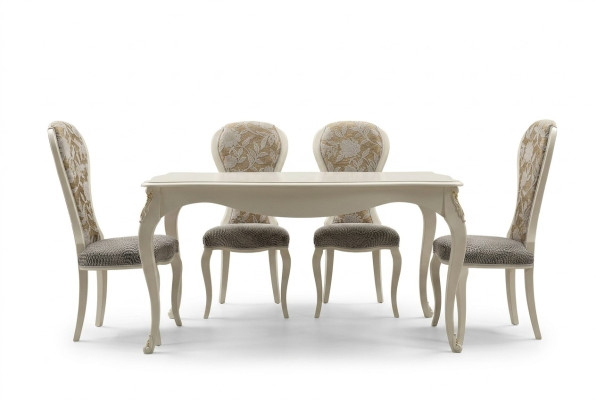Tavolo classico in legno Tavolo barocco di design di prima qualità Sala da pranzo Tavolo da pranzo reale