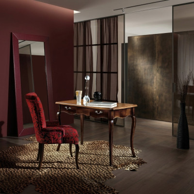 Tavolo Tavolo in legno Sedia Tavoli 3 pezzi Arredamento in legno massiccio Ufficio Scrivania Sedia