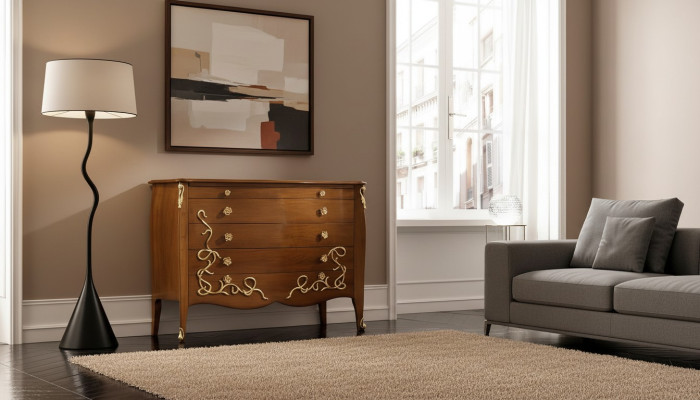 Comò credenza credenza marrone massiccia credenze in legno armadio mobili cassettiere