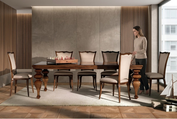 Tavolo Mobili Tavolo da pranzo Legno massello Stile retrò Sala da pranzo Soggiorno Tavoli in legno