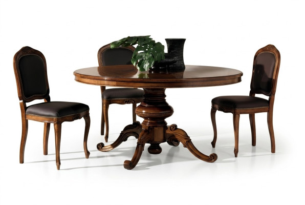 Tavolo da pranzo classico Tavolo Tavoli rotondi Barocco Mobili rococò Tavolini rotondi Nuovi