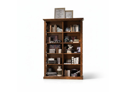 Vetrina da soggiorno Armadio Libreria Credenza Mobili classici Scaffali in legno