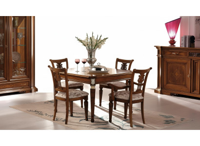 Set 4 sedie sedie poltrone da pranzo in legno moderne gruppo poltrona mobili