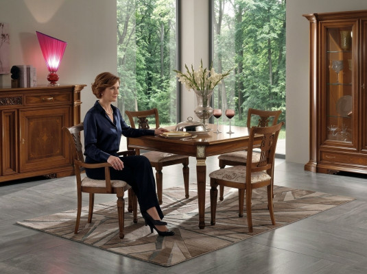 Tavolo da pranzo di lusso Tavolo allungabile Legno Tavoli Design moderno sala da pranzo Italia