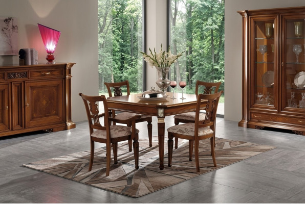 Tavolo da pranzo di lusso Tavolo allungabile Legno Tavoli Design moderno sala da pranzo Italia