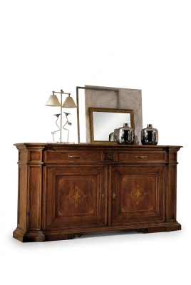Lusso Comò Armadio Alto Comodini Sideboard Armadi Legno Marrone Mobili Italiani