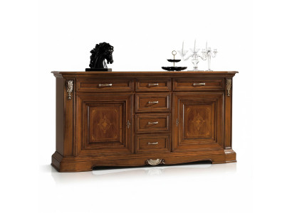 Comò classico Mobiletto credenza in legno Armadietto con cassetti Arredamento classico