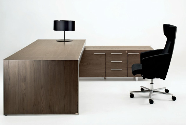 Scrivania ad angolo con cassetti Scrivania ad angolo Tavolo Studio Ufficio Pratica Ambiente Ufficio