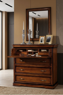 Mobile in legno con cassetti credenza con 3 cassetti armadietto composizione con ante