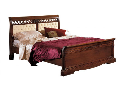 Letto Letto matrimoniale Letto in legno Mobili in legno massello Camera da letto Letto di design in legno Letti