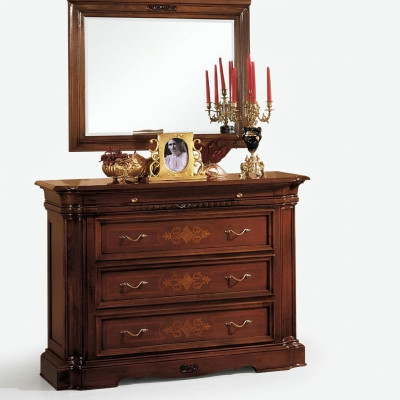 Sideboard credenza cassettiera 4 cassetti legno armadietto cassettiere
