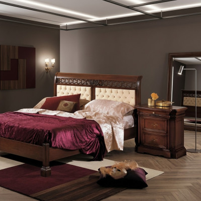 Comodino Tavolino in legno Tavoli Mobili da camera da letto Credenza Marrone