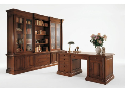 Ufficio Arredamento Legno massiccio Scrivania Libreria Tavolo Scaffale Armadio 2 pezzi