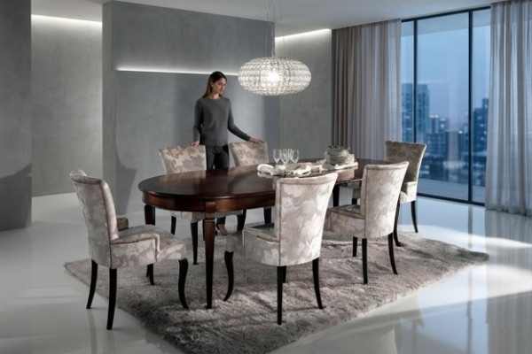 Tavolo da pranzo di lusso Arredo mobili di design italiano Tavoli in legno massello Nuovo