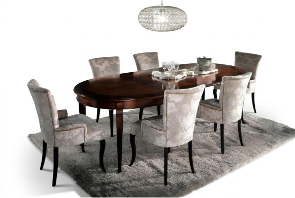 Tavolo da pranzo di lusso Arredo mobili di design italiano Tavoli in legno massello Nuovo