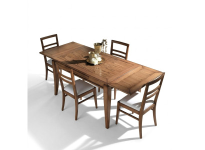 Legno naturale Tavolo da pranzo Design Sala da pranzo moderna Tavolo scorrevole Nuovo
