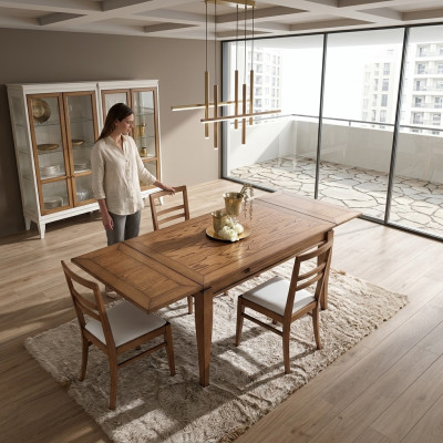 Set da pranzo, tavolo da pranzo + 4 sedie moderne, tavolo, sala da pranzo.