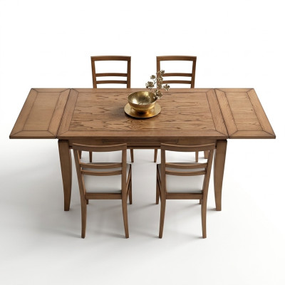 Set da pranzo, tavolo da pranzo + 4 sedie moderne, tavolo, sala da pranzo.